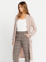 Z0ZR08858 Winter Orchid Women Lived in Lounge Midi Throw Cardi Sweater Volcom Clothing - Image 10