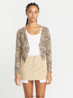 Z0ZR08859 Animal Print Women Meeyoww Sweater Volcom Clothing