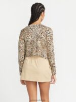 Z0ZR08859 Animal Print Women Meeyoww Sweater Volcom Clothing - Image 3