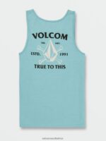 Z0ZR0885 Coastal Blue Men Matey Tank Volcom Clothing - Image 3