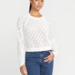 Z0ZR08862 Star White Women Shellfire Sweater Volcom Clothing