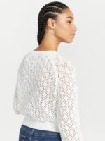 Z0ZR08862 Star White Women Shellfire Sweater Volcom Clothing - Image 4