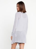 Z0ZR08864 Moonbeam Women Go Go Wrap Cardigan Volcom Clothing - Image 4