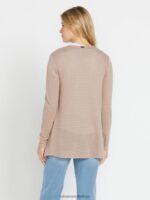 Z0ZR08866 Stone Women Go Go Wrap Cardigan Volcom Clothing - Image 2