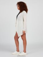 Z0ZR08868 Oatmeal Women Go Go Wrap Plus Size Cardigan Volcom Clothing - Image 3