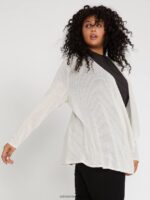 Z0ZR08868 Oatmeal Women Go Go Wrap Plus Size Cardigan Volcom Clothing - Image 7