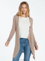 Z0ZR08869 Stone Women Go Go Wrap Cardigan Volcom Clothing - Image 4