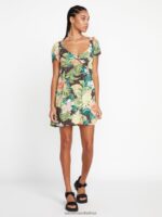 Z0ZR08870 Slate Grey Women Excapism Dress Volcom Clothing - Image 8