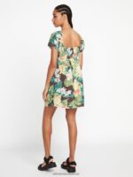 Z0ZR08870 Slate Grey Women Excapism Dress Volcom Clothing - Image 9