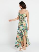 Z0ZR08871 Slate Grey Women Excapism Maxi Dress Volcom Clothing - Image 2