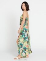 Z0ZR08871 Slate Grey Women Excapism Maxi Dress Volcom Clothing - Image 4