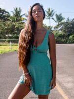 Z0ZR08872 Jade Women Desert Bunnie Reversible Dress Volcom Clothing