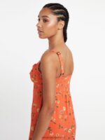 Z0ZR08874 Dark Coral Women Hey Budz Dress Volcom Clothing - Image 7