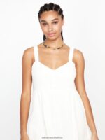 Z0ZR08877 Star White Women A Full Out Dress Volcom Clothing - Image 13