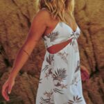 Z0ZR08879 White Women Coco Ho Cutout Dress Volcom Clothing