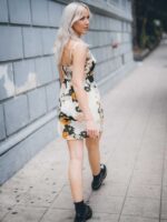 Z0ZR08880 Cloud Women Stone Of Biscay Dress Volcom Clothing - Image 4