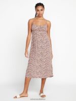 Z0ZR08882 Slate Grey Women Naw Beach Dress Volcom Clothing