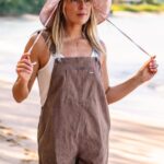 Z0ZR08889 Slate Grey Women Strutin Stone Romper Volcom Clothing