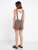 Z0ZR08889 Slate Grey Women Strutin Stone Romper Volcom Clothing - Image 6