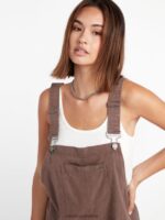 Z0ZR08889 Slate Grey Women Strutin Stone Romper Volcom Clothing - Image 8