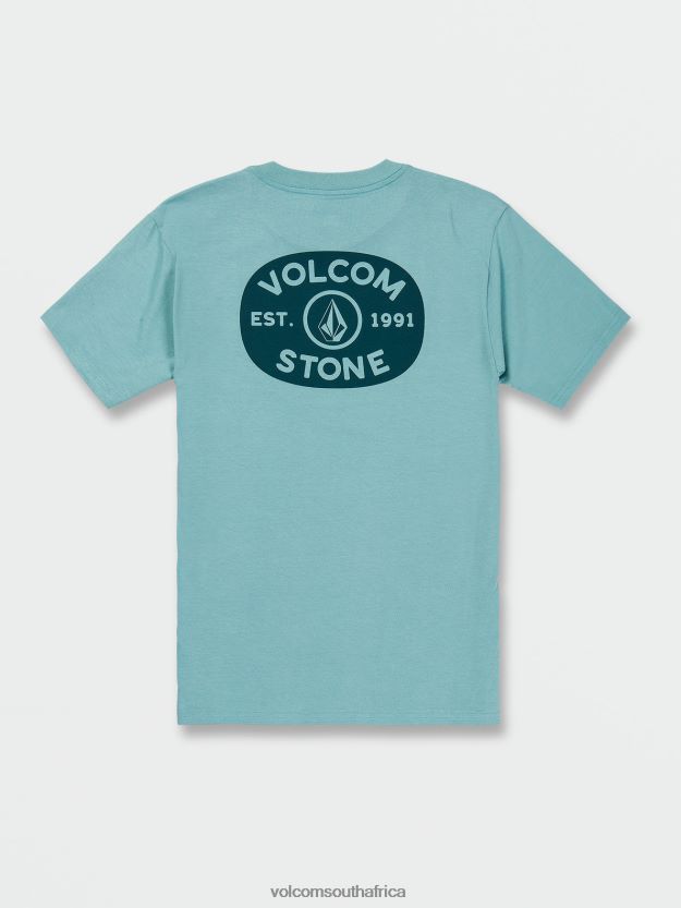 Z0ZR0888 Cali Blue Heather Men Produce Short Sleeve Tee Volcom Clothing - Image 2