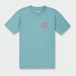 Z0ZR0888 Cali Blue Heather Men Produce Short Sleeve Tee Volcom Clothing