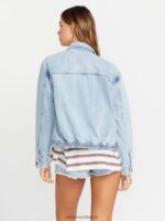 Z0ZR08891 Ice Women Coco Ho Denim Jacket Volcom Clothing - Image 6