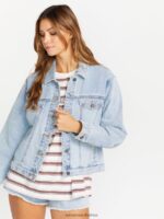 Z0ZR08891 Ice Women Coco Ho Denim Jacket Volcom Clothing - Image 9