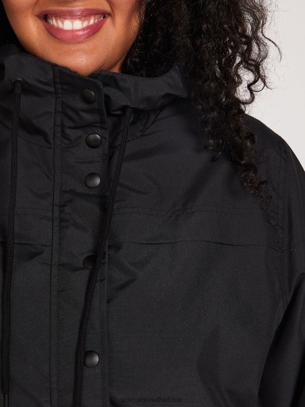 Z0ZR08893 Black Women Enemy Stone Windbreaker Plus Size Volcom Clothing - Image 22