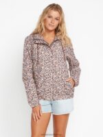 Z0ZR08896 Slate Grey Women Enemy Stone Jacket Volcom Clothing - Image 4