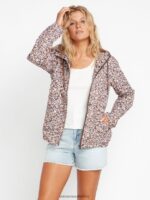 Z0ZR08896 Slate Grey Women Enemy Stone Jacket Volcom Clothing - Image 8