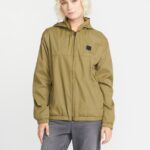 Z0ZR08897 Moss Women Earth Tripper Zip Jacket Volcom Clothing