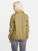 Z0ZR08897 Moss Women Earth Tripper Zip Jacket Volcom Clothing - Image 5