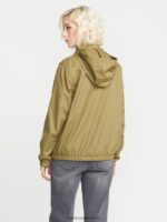Z0ZR08897 Moss Women Earth Tripper Zip Jacket Volcom Clothing - Image 6