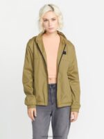 Z0ZR08897 Moss Women Earth Tripper Zip Jacket Volcom Clothing - Image 7