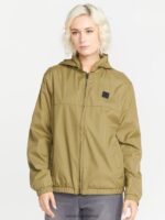 Z0ZR08897 Moss Women Earth Tripper Zip Jacket Volcom Clothing - Image 10