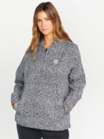Z0ZR08898 Black White Women Earth Tripper Jacket Volcom Clothing - Image 11