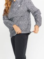 Z0ZR08898 Black White Women Earth Tripper Jacket Volcom Clothing - Image 5