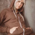 Z0ZR08899 Chocolate Women Lived in Lounge Zip Jacket Volcom Clothing