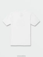 Z0ZR0889 White Men Huskerdont Short Sleeve Tee Volcom Clothing - Image 2