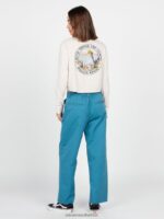 Z0ZR08906 Harbor Blue Women Thisthatthem Skate Pants Volcom Clothing - Image 29