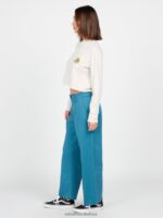 Z0ZR08906 Harbor Blue Women Thisthatthem Skate Pants Volcom Clothing - Image 5