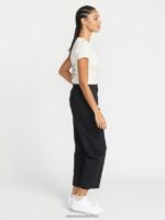 Z0ZR08908 Black Women Thisthatthem Skate Pants Volcom Clothing - Image 18