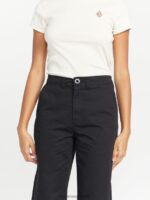 Z0ZR08908 Black Women Thisthatthem Skate Pants Volcom Clothing - Image 9