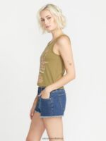 Z0ZR08910 Vintage Women Stoney Stretch Shorts Volcom Clothing - Image 6