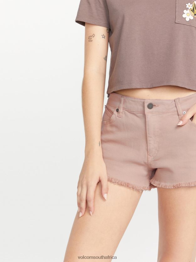Z0ZR08911 Winter Orchid Women Stoney Stretch Shorts Volcom Clothing - Image 4