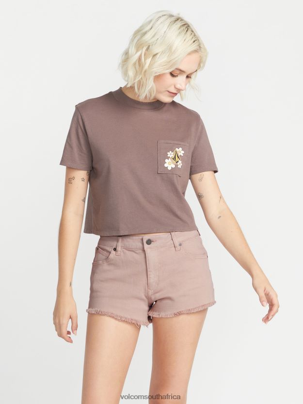 Z0ZR08911 Winter Orchid Women Stoney Stretch Shorts Volcom Clothing - Image 8