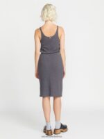 Z0ZR08916 Black Women Lived in Lounge Rib Skirt Volcom Clothing - Image 5