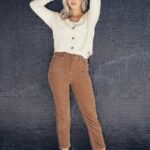 Z0ZR08917 Mocha Women Stoned Straight Pants Volcom Clothing