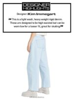 Z0ZR08918 Light Blue Women Weellow Denim Pants Volcom Clothing - Image 2